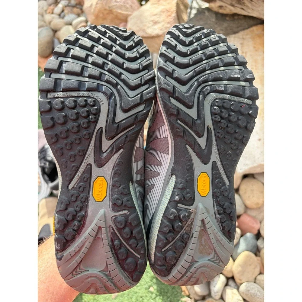 Merrell Siren‎ Edge Q2 Womens Hiking Shoes Grey Blue Vibram J35516 Size 9